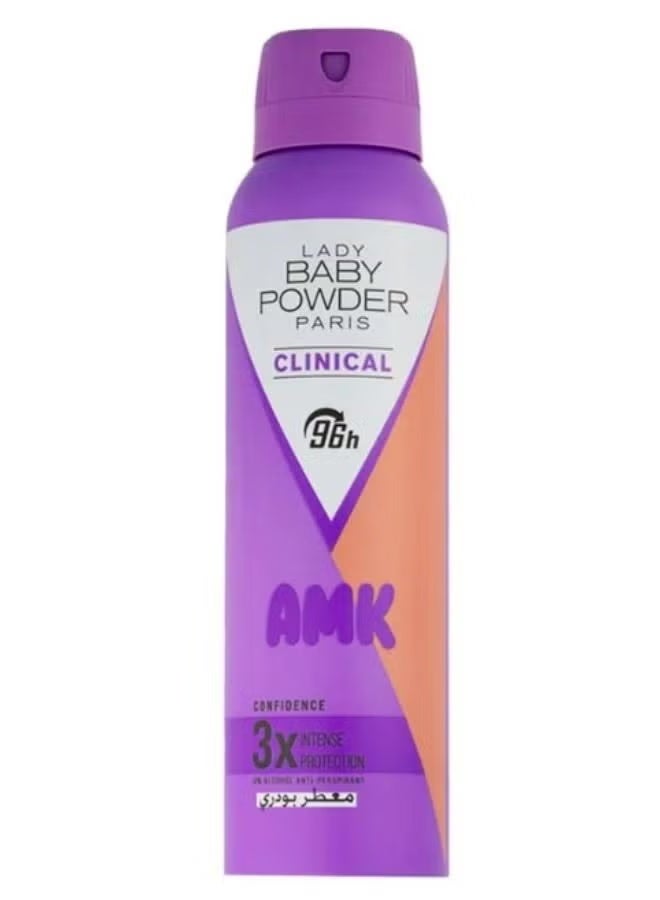 AMK Lady Baby Powder AMK Clinical Powdery Scent - 150 ml - Image 2